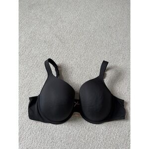 Cacique Classic Full Coverage Bra Size 44C Black Lightly Lined Underwire